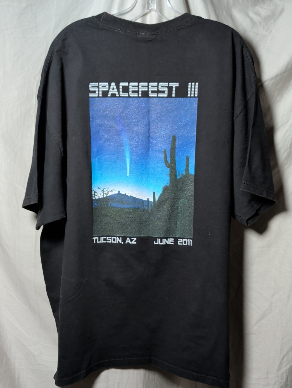 Port and Company Black Spacefest III Tucson Graphic Tee Rare Memorabilia